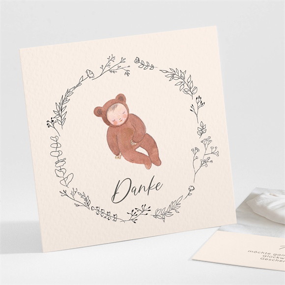 Dankeskarte Geburt Kleiner Bär ref.N301323