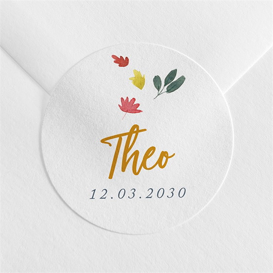 Sticker Geburt kleiner löwe