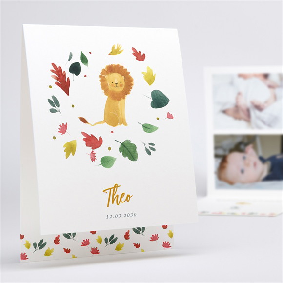 Geburtskarte Kleiner Löwe ref.N50167