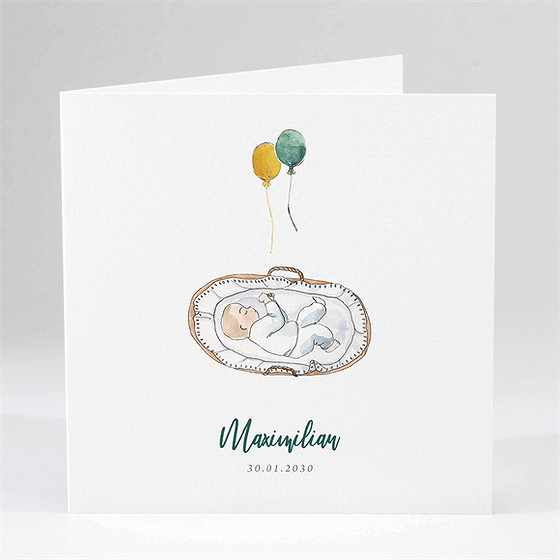 Geburtskarte Schöner Schläfer