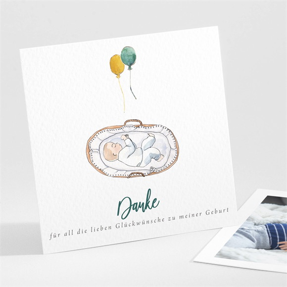 Dankeskarte Geburt Schöner Schläfer ref.N301325