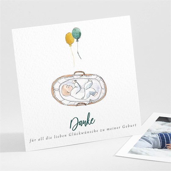 Dankeskarte Geburt Schöner Schläfer