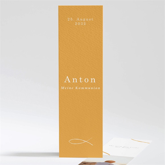Andenken Kommunion Senfgelb ref.N201291