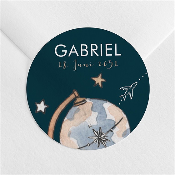 Sticker Geburt mein erster reisepass