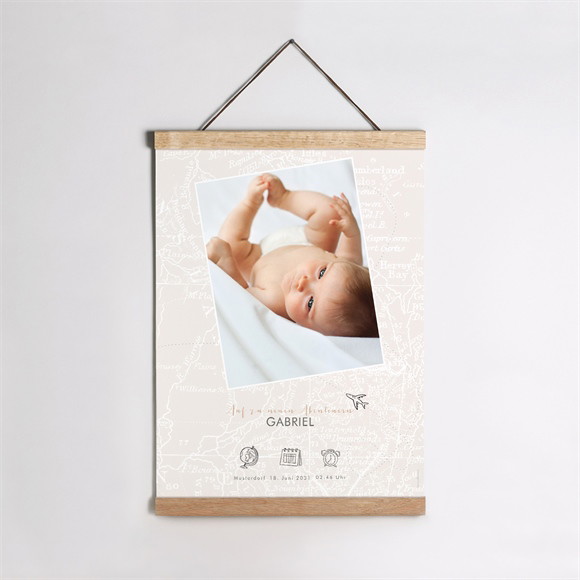 Geburtsposter Mein erster Reisepass ref.N26058