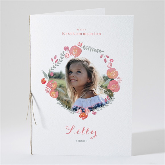 Kirchenheft Kommunion Aquarellkranz ref.N491330