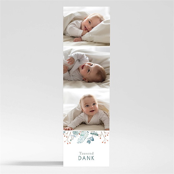 Dankeskarte Geburt Schwerelosigkeit - Magnet