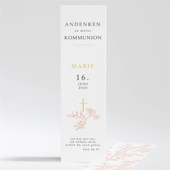 Andenken Kommunion Pflanzendrucke