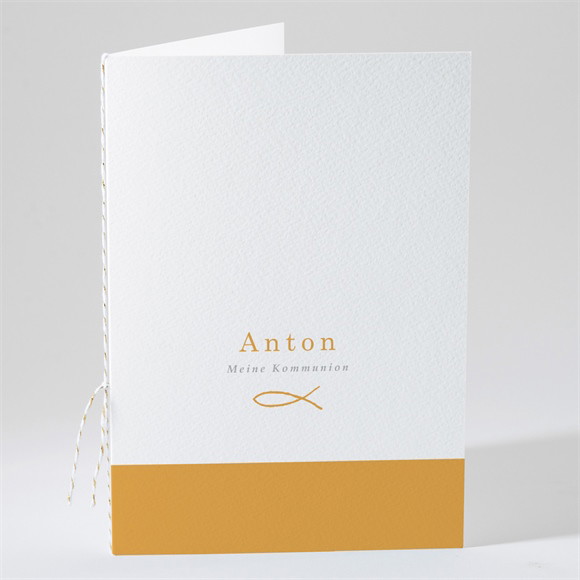 Kirchenheft Kommunion Senfgelb ref.N491231