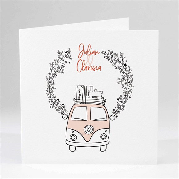 Hochzeitseinladung Love and Peace ref.N451262