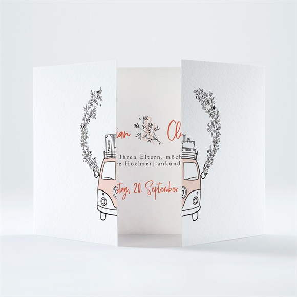 Hochzeitseinladung Love and Peace - Doppelklapp ref.N701120