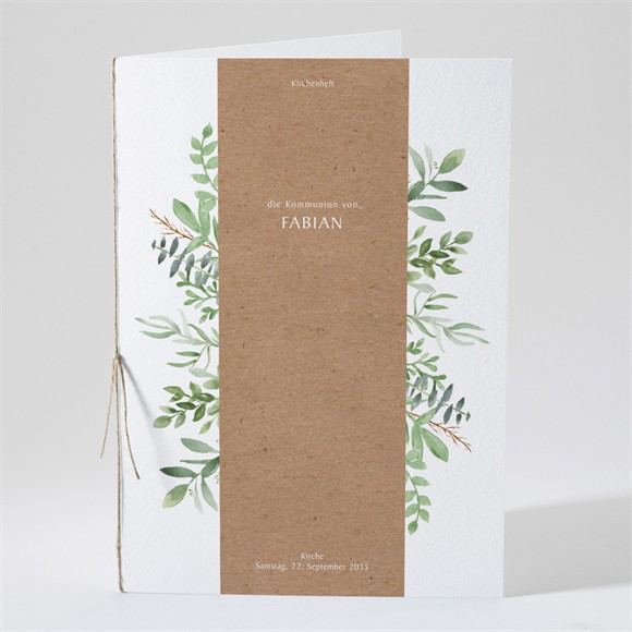 Kirchenheft Kommunion Pflanzenillustration ref.N491156