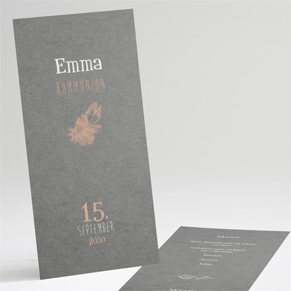 Menükarte Kommunion Kommunionssymbole ref.N221209