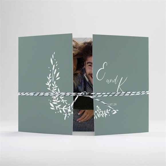 Hochzeitseinladung Poetisch & Elegant-Doppelklapp ref.N701119