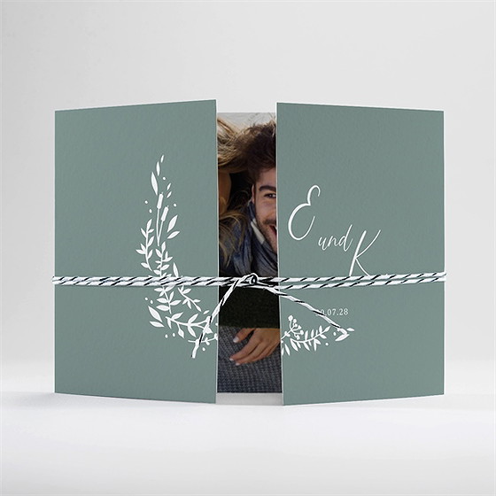 Hochzeitseinladung Poetisch & Elegant-Doppelklapp
