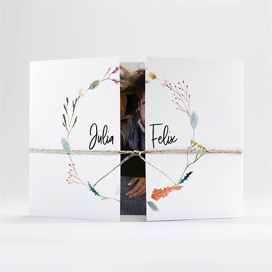 Hochzeitseinladung landkunst - doppelklapp