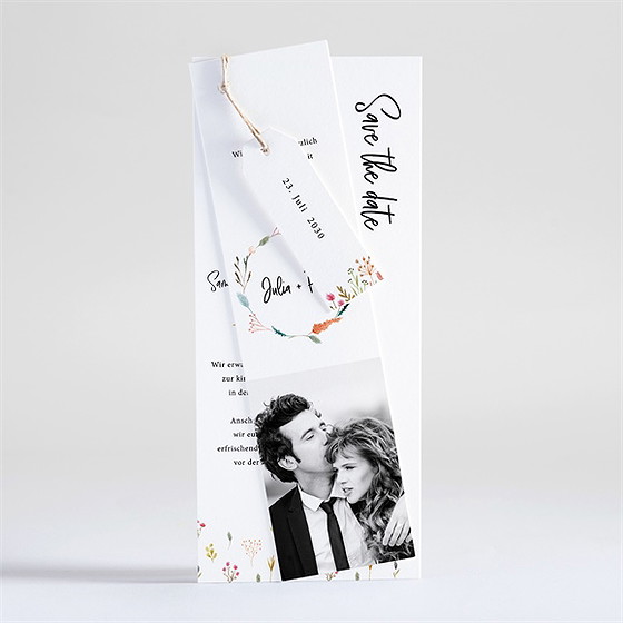 Hochzeitseinladung Landkunst - Dreiteilig