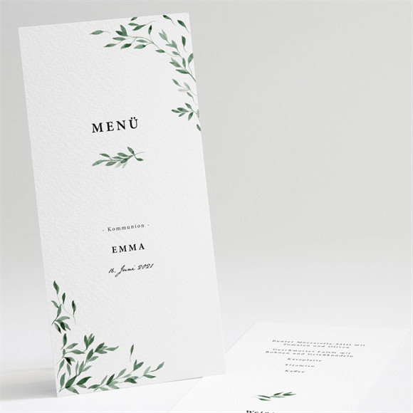 Menükarte Kommunion Schöne Einfachheit ref.N221125