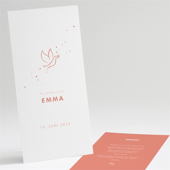 Menükarte Kommunion Taube ref.N221206