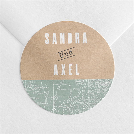 Aufkleber Hochzeit flugticket