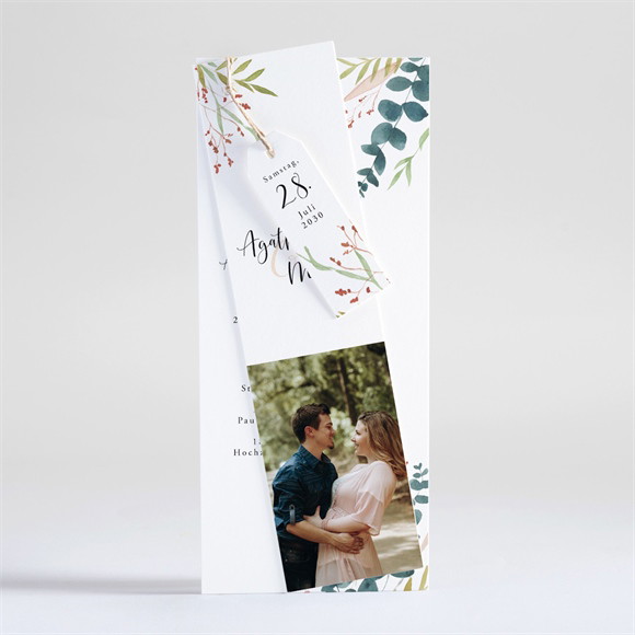 Hochzeitseinladung Moderne Schönheit - Dreiteilig ref.N93142