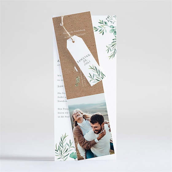 Hochzeitseinladung Landluft - Dreiteilig