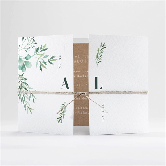 Hochzeitseinladung Landluft - Doppelklapp ref.N70184