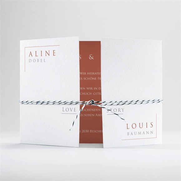 Hochzeitseinladung Lovestory - Doppelklapp ref.N701116