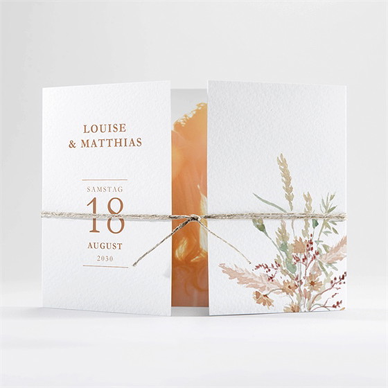 Hochzeitseinladung Sommertraum - Doppelklapp