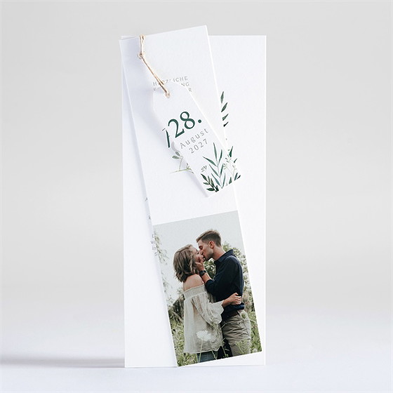 Hochzeitseinladung Olivenzweig - Dreiteilig