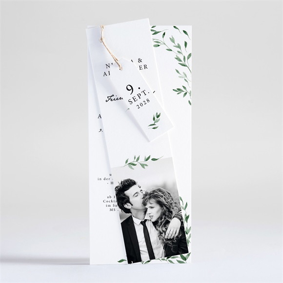 Hochzeitseinladung Unter dem Olivenbaum-Dreiteil. ref.N93139