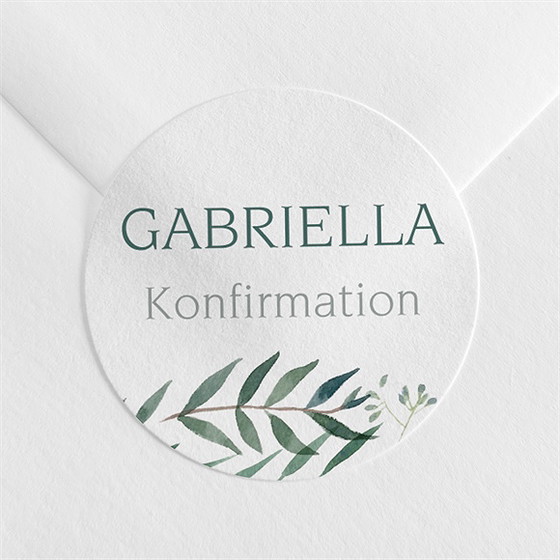 Aufkleber Konfirmation olivenhain