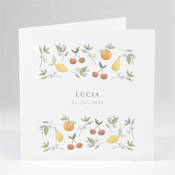 Geburtskarte Frühlingspoesie