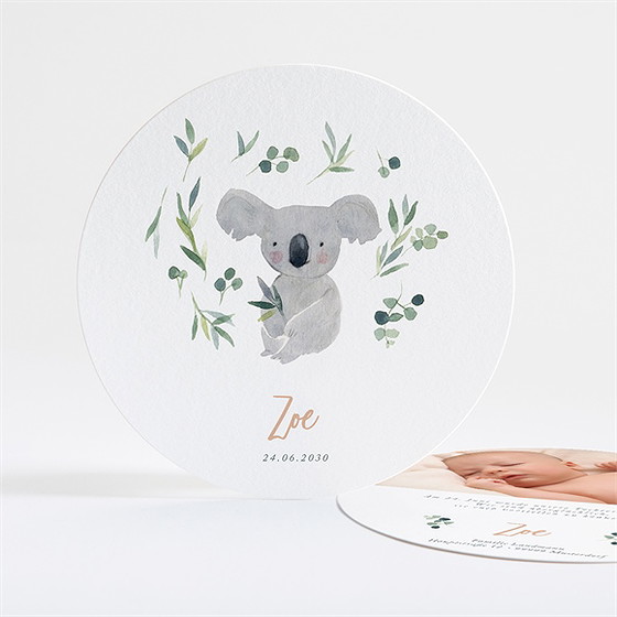 Geburtskarte Koalaliebe