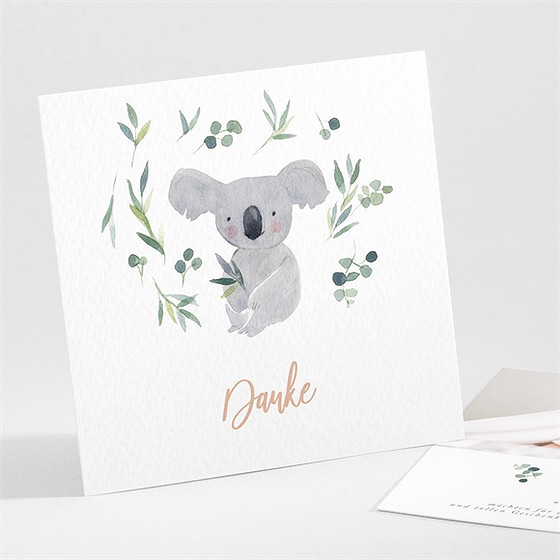 Dankeskarte Geburt Koalaliebe