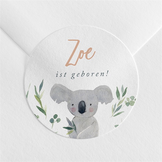 Sticker Geburt Koalaliebe