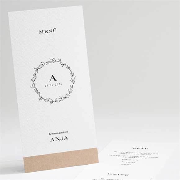 Menükarte Kommunion Elegante Kommunion ref.N221113