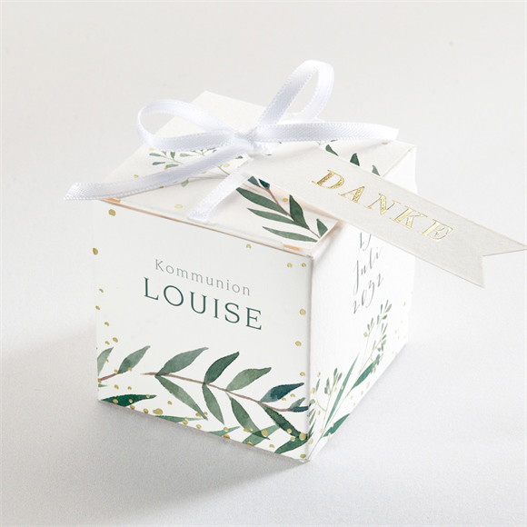 Geschenkbox Kommunion Gartenfest - Gold ref.N340538