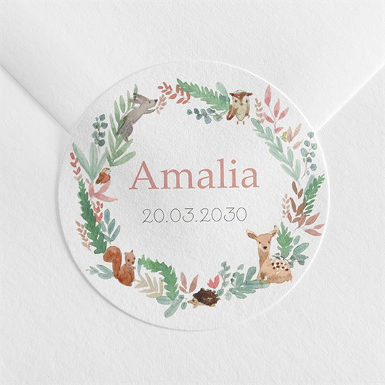 Sticker Geburt tanz der waldtiere