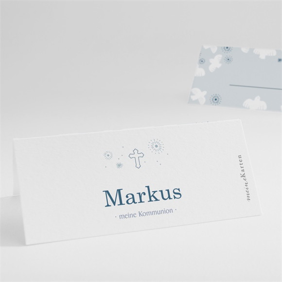 Tischkarte Kommunion Höhenflug ref.N440908