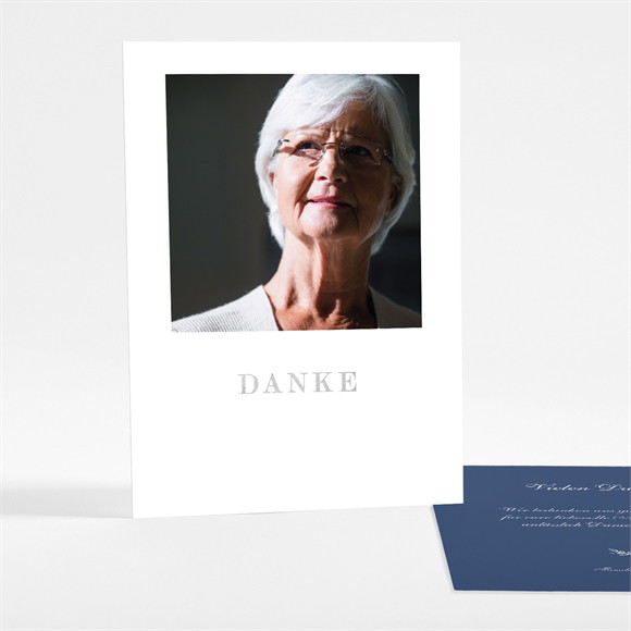 Trauerdanksagung Sanftmut - Silber ref.N28126