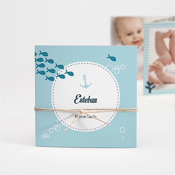 Einladung Taufe Fischschwarm