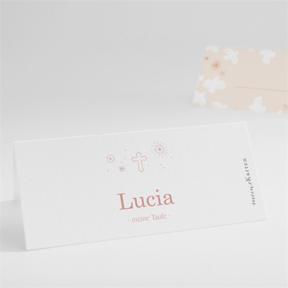 Tischkarte Taufe Taubenflug ref.N440905