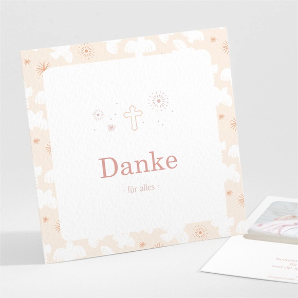 Dankeskarte Taufe Taubenflug ref.N301430