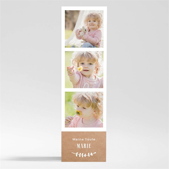 Andenken Taufe Foto auf Kraftpapier - Magnet ref.N200434