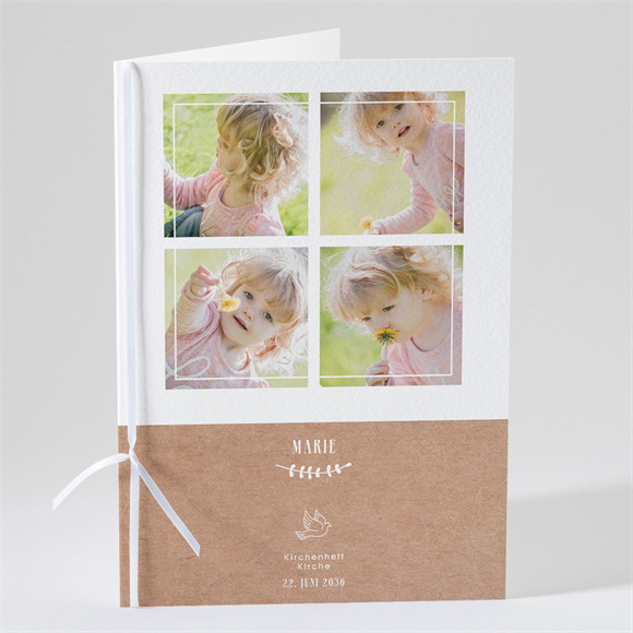 Kirchenheft Taufe Foto auf Kraftpapier ref.N491175