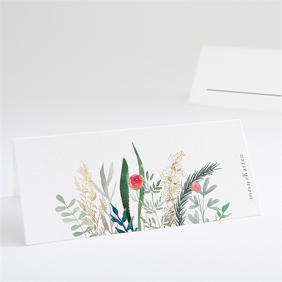 Tischkarte Hochzeit frühlingsdüfte