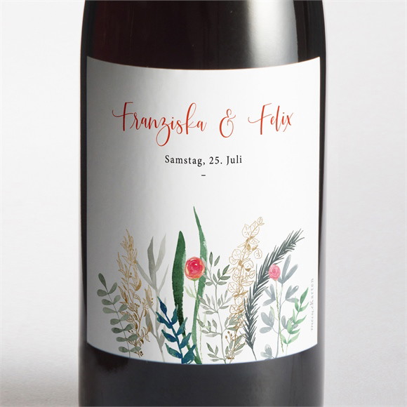 Flaschenetikett Hochzeit Frühlingsdüfte ref.N3001621