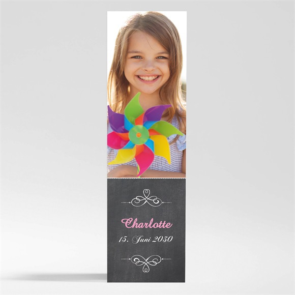 Dankeskarte Kommunion Weizenähren rosa - Magnet ref.N200483