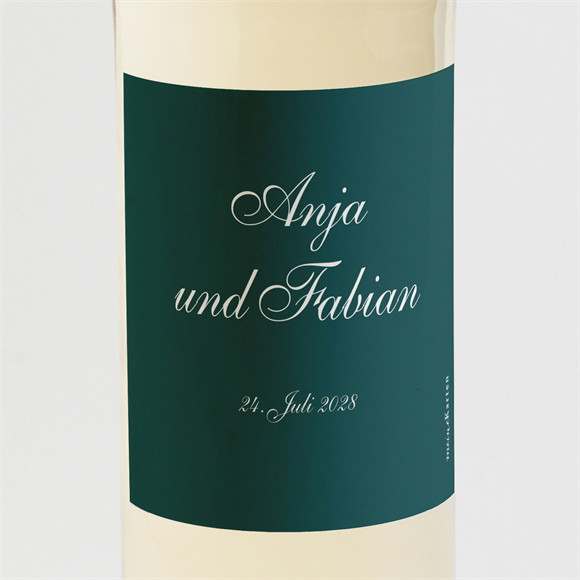Flaschenetikett Hochzeit Klassisches Monogramm ref.N3001624